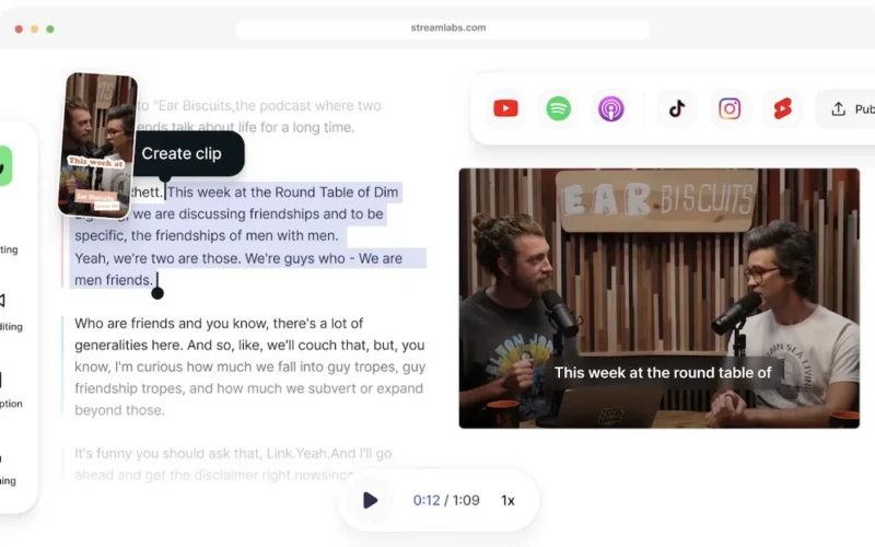 Streamlabs lancia Podcast Editor, strumento smart per i creator