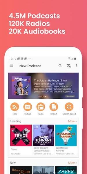 Podcast Addict su Android