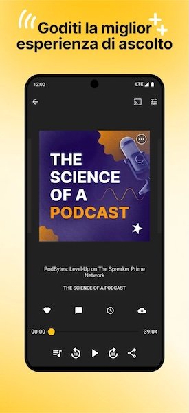 Spreaker Podcasts su Android