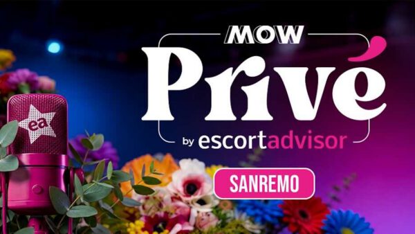 Nuova stagione di MOW Privé by Escort Advisor: tre puntate registrate a Sanremo 2026