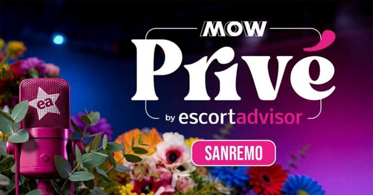 Nuova stagione di MOW Privé by Escort Advisor: tre puntate registrate a Sanremo 2026