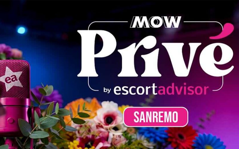 Nuova stagione di MOW Privé by Escort Advisor: tre puntate registrate a Sanremo 2026