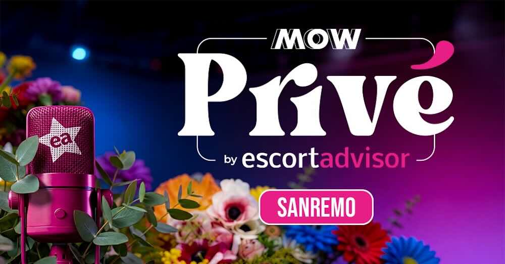 Nuova stagione di MOW Privé by Escort Advisor: tre puntate registrate a Sanremo 2026